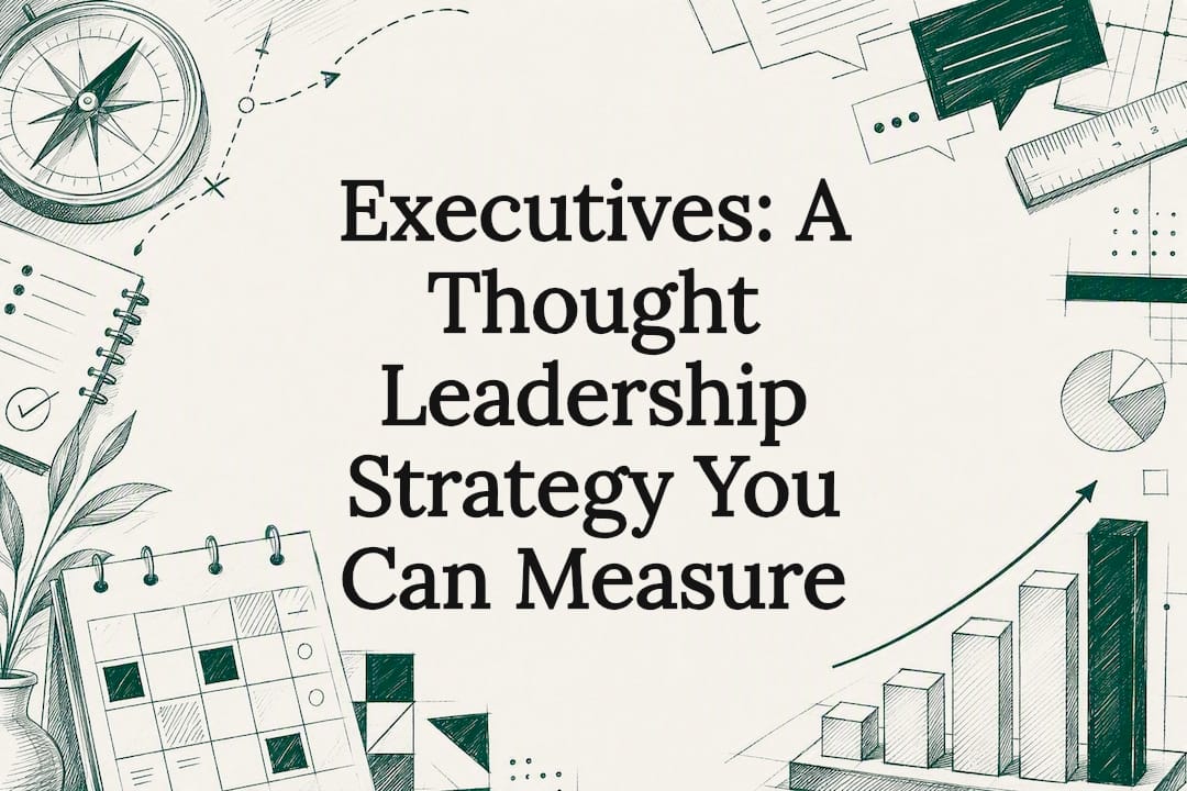 Decorative thought leadership strategy title card
