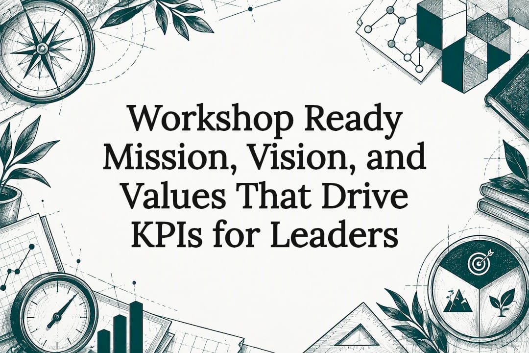 Mission vision values workshop title card