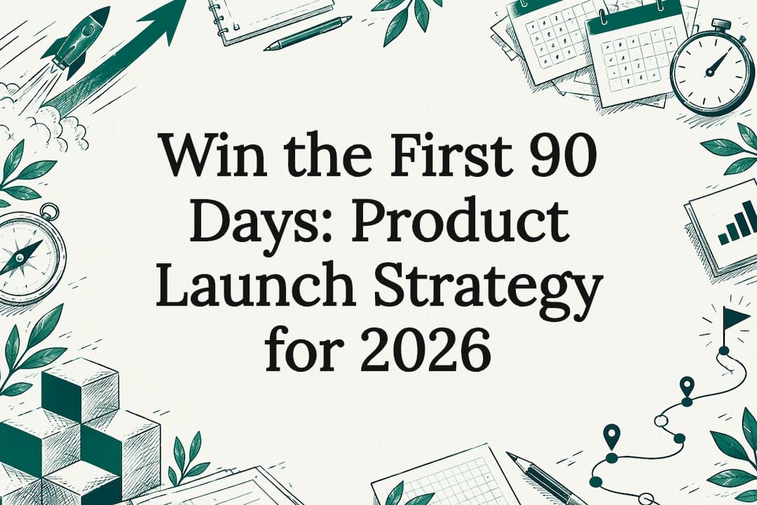 Launch strategy title card illustration