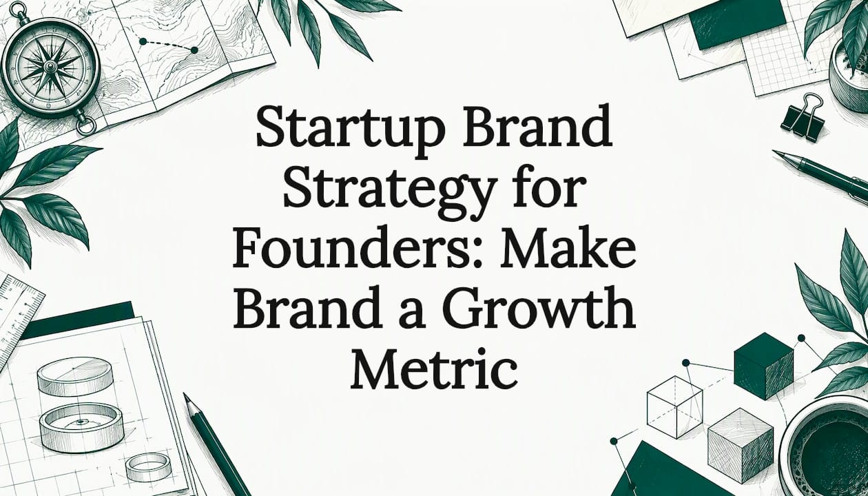 Hand-drawn strategy motifs frame the article title